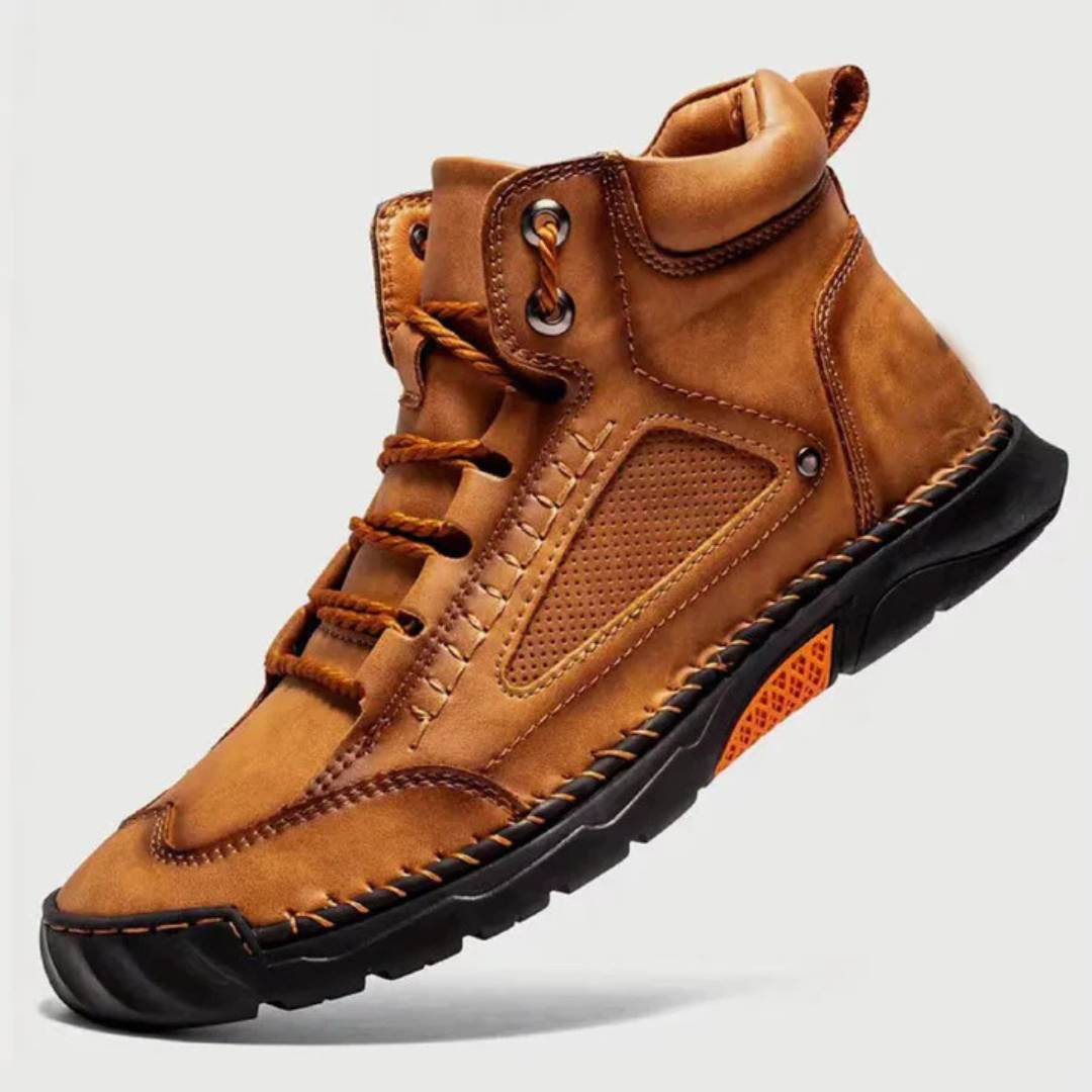 Botas ergonómicas de Couro Costuradas para homen