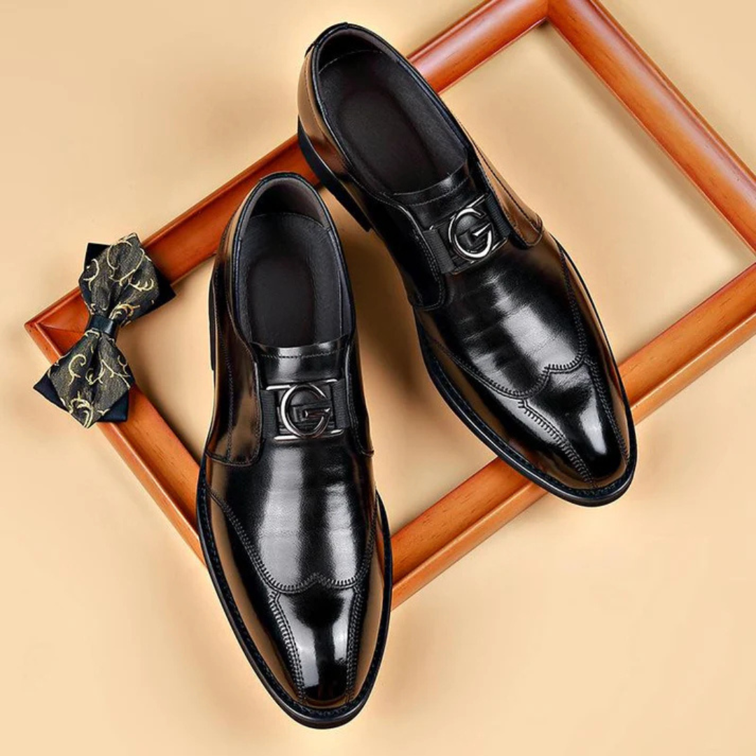Sapatos Formais de Couro Genuíno de Alta Qualidade