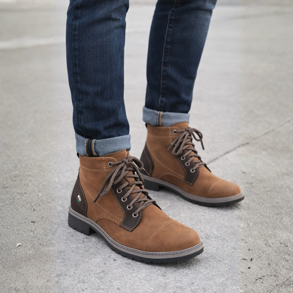 Bota de couro para homem